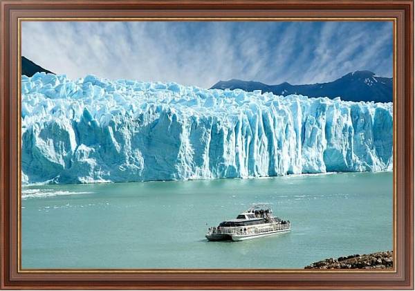 Постер Аргентина. Ледник Перито-Морено 2 с типом исполнения На холсте в раме в багетной раме 35-M719P-83