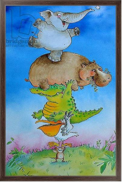 Постер Super Mouse с типом исполнения На холсте в раме в багетной раме 221-02