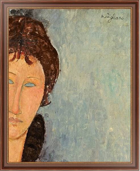 Постер Woman with Blue Eyes, c.1918 с типом исполнения На холсте в раме в багетной раме 35-M719P-83