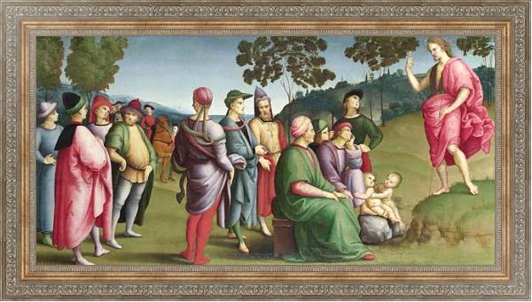Постер Молящийся Святой Иоанн-Креститель с типом исполнения На холсте в раме в багетной раме 484.M48.310