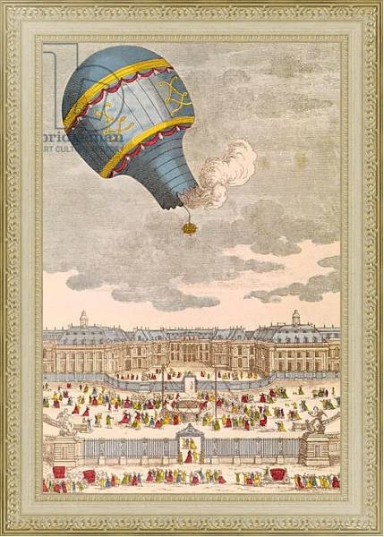 Постер The Ballooning Experiment at the Chateau de Versailles, 19th September, 1783 с типом исполнения Акварель в раме в багетной раме 484.M48.725