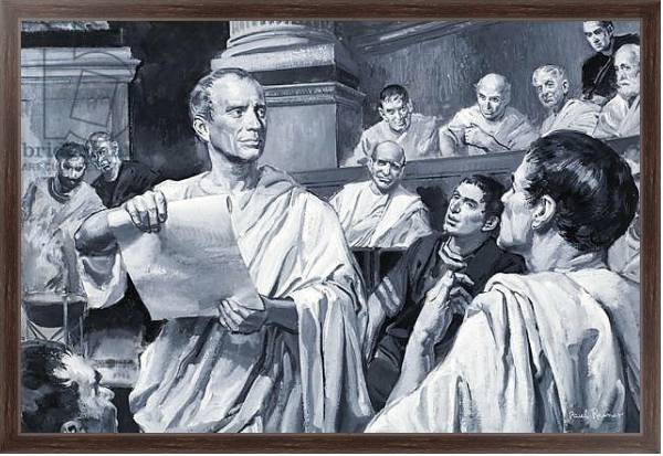 Постер Julius Caesar 3 с типом исполнения На холсте в раме в багетной раме 221-02