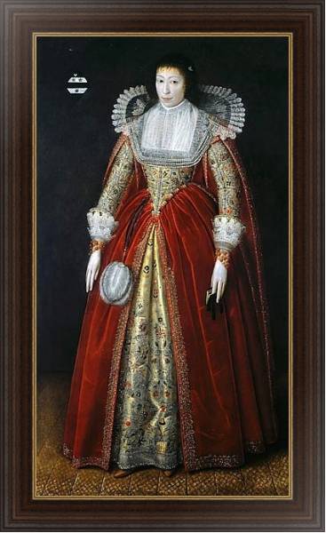 Постер 'Elizabeth, Lady Style of Wateringbury ' с типом исполнения На холсте в раме в багетной раме 1.023.151