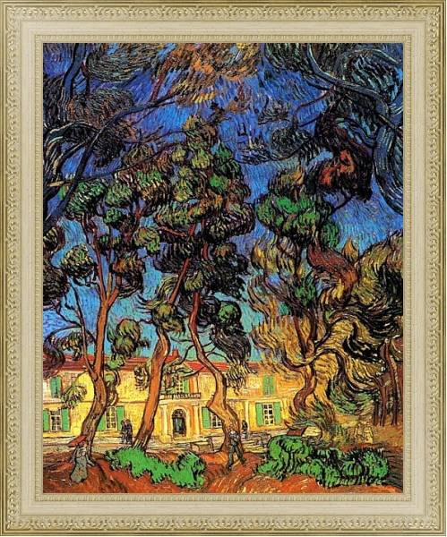 Постер Деревья в саду больницы Сен-Поля с типом исполнения На холсте в раме в багетной раме 484.M48.725