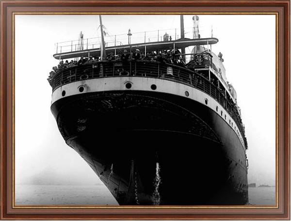 Постер Титаник с типом исполнения На холсте в раме в багетной раме 35-M719P-83