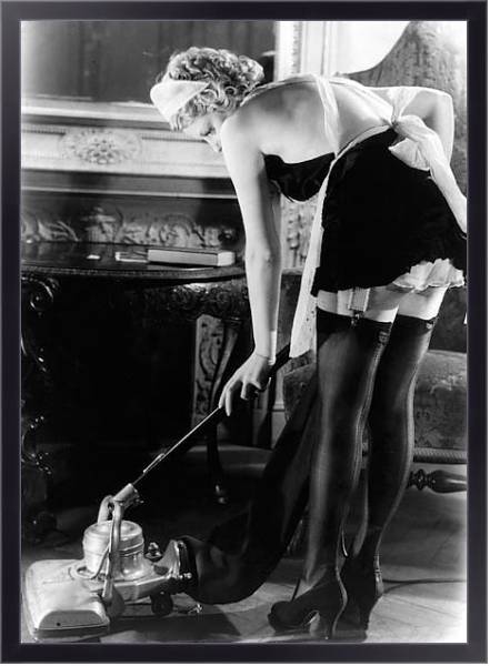 Постер История в черно-белых фото 373 с типом исполнения На холсте в раме в багетной раме 221-01