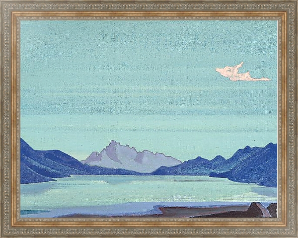 Постер Тибетские озёра с типом исполнения На холсте в раме в багетной раме 484.M48.310