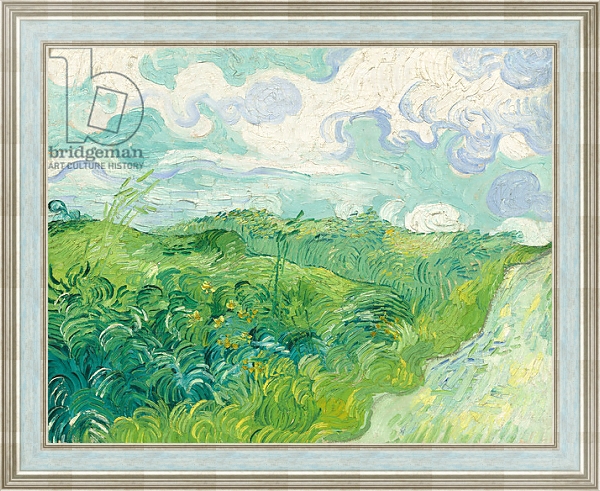 Постер Green Wheat Fields, Auvers, 1890 с типом исполнения На холсте в раме в багетной раме NA053.0.114