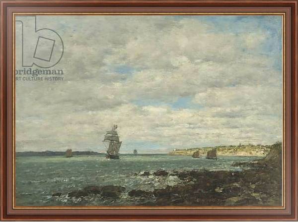 Постер Coast of Brittany, 1870 с типом исполнения На холсте в раме в багетной раме 35-M719P-83