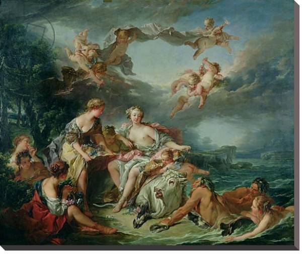 Постер The Rape of Europa, 1747 с типом исполнения На холсте без рамы