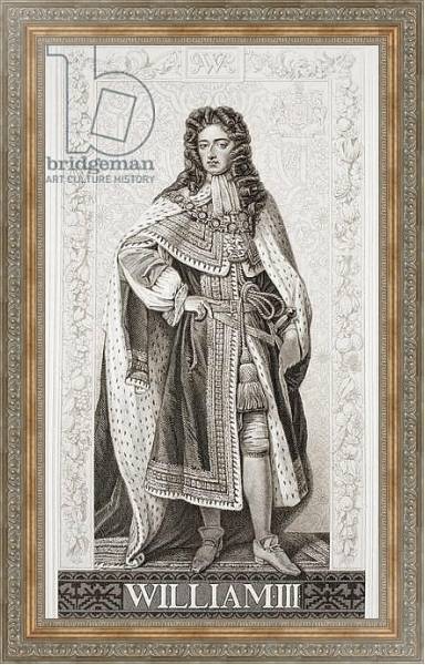 Постер William III from `Illustrations of English and Scottish History' Volume II с типом исполнения На холсте в раме в багетной раме 484.M48.310