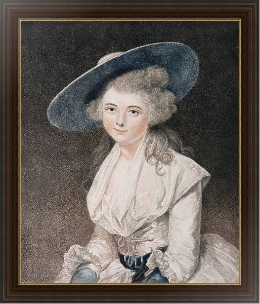 Постер The Honourable Miss Binghamengraved by Francesco Bartolozzi published by E. M. Diemar, 1786 с типом исполнения На холсте в раме в багетной раме 1.023.151