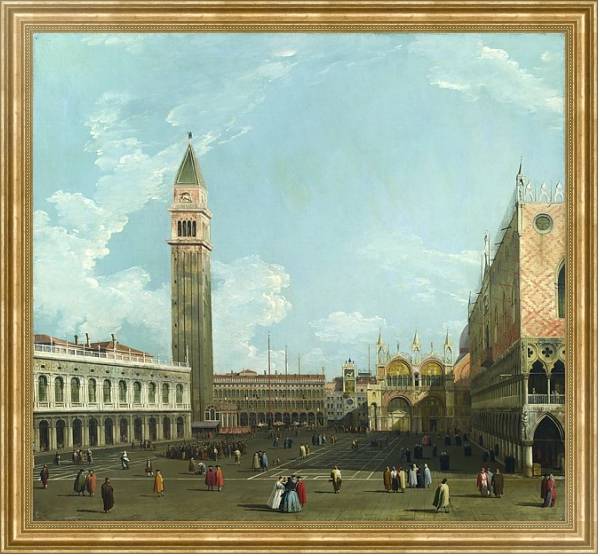 Постер Венеция - Пьязетта из Моло с типом исполнения На холсте в раме в багетной раме NA033.1.051