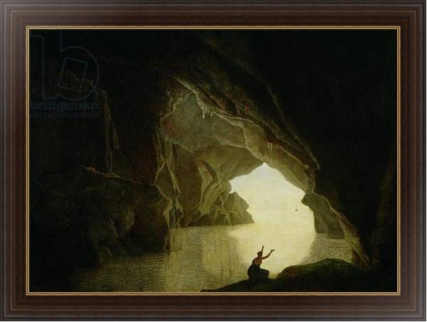 Постер A Grotto in the Gulf of Salernum, with the figure of Julia, banished from Rome, exh. 1780 с типом исполнения На холсте в раме в багетной раме 1.023.151