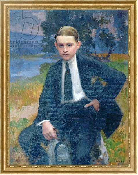 Постер Portrait of Marcel Renoux aged about 13 or 14 с типом исполнения На холсте в раме в багетной раме NA033.1.051