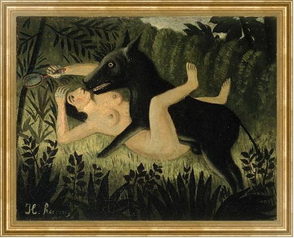 Постер Beauty and the Beast, c.1908 с типом исполнения На холсте в раме в багетной раме NA033.1.051