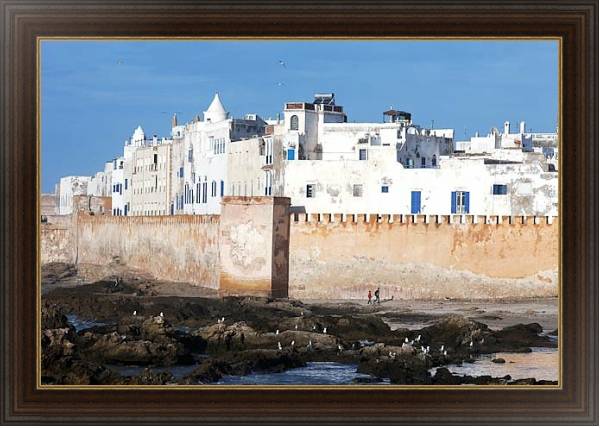 Постер Марокко. Портовый город Эс-Сувейра с типом исполнения На холсте в раме в багетной раме 1.023.151
