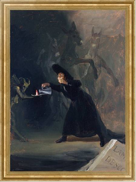 Постер A Scene from 'The Forcibly Bewitched' с типом исполнения На холсте в раме в багетной раме NA033.1.051
