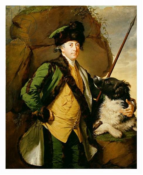 Постер Portrait of John Whetham of Kirklington, 1779-1780 с типом исполнения На холсте в раме в багетной раме 221-03