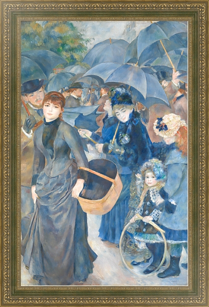 Постер Зонты с типом исполнения На холсте в раме в багетной раме 484.M48.640