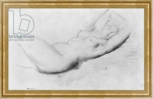 Постер Study of a nude с типом исполнения На холсте в раме в багетной раме NA033.1.051