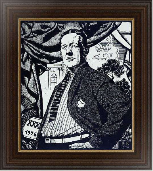 Постер Портрет артиста Большого драматического театра Николая Федоровича Монахова. 1926 с типом исполнения На холсте в раме в багетной раме 1.023.151