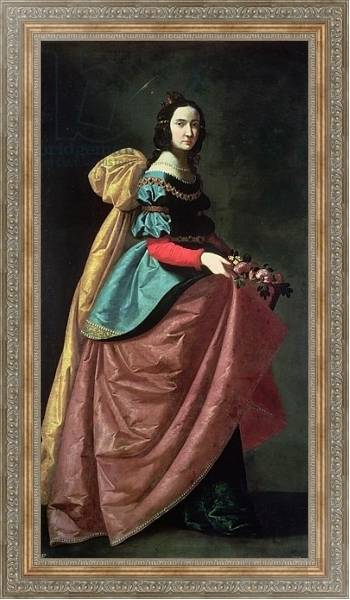 Постер St. Elizabeth of Portugal 1640 с типом исполнения На холсте в раме в багетной раме 484.M48.310