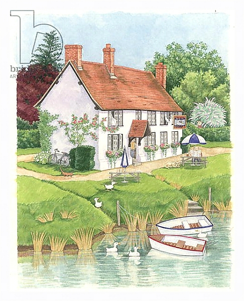 Постер The Boat Inn, 2003 с типом исполнения На холсте в раме в багетной раме 221-03