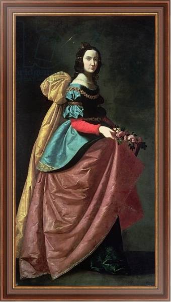 Постер St. Elizabeth of Portugal 1640 с типом исполнения На холсте в раме в багетной раме 35-M719P-83