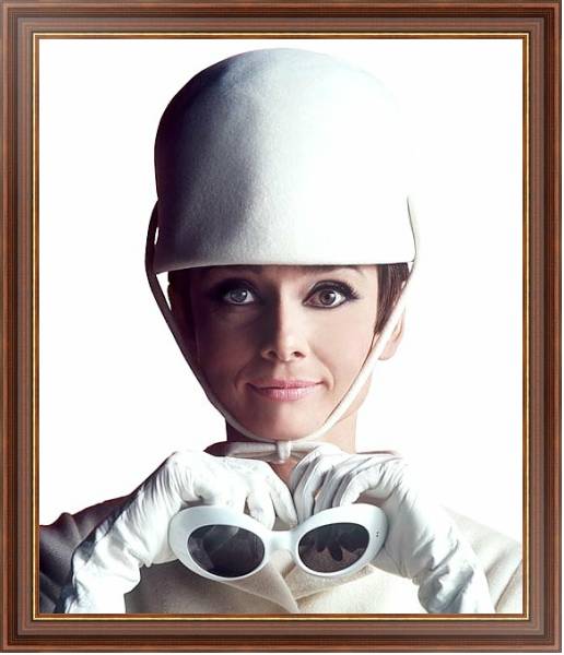 Постер Хепберн Одри 186 с типом исполнения На холсте в раме в багетной раме 35-M719P-83