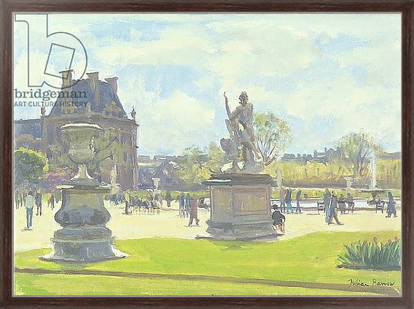 Постер Afternoon in the Tuileries, Paris с типом исполнения На холсте в раме в багетной раме 221-02