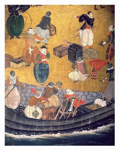 Постер The Arrival of the Portuguese in Japan 8 с типом исполнения На холсте в раме в багетной раме 221-03