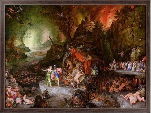Постер Aeneas and the Sibyl in the Underworld, 1598 с типом исполнения На холсте в раме в багетной раме 221-02