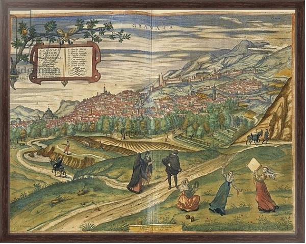 Постер View of Granada с типом исполнения На холсте в раме в багетной раме 221-02