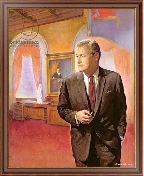 Постер Governor Nelson A. Rockefeller с типом исполнения На холсте в раме в багетной раме 35-M719P-83