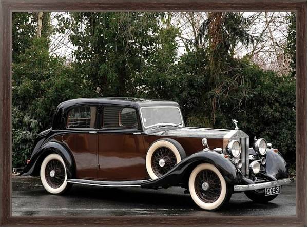 Постер Rolls-Royce 25 30 Sport Saloon '1938 с типом исполнения На холсте в раме в багетной раме 221-02