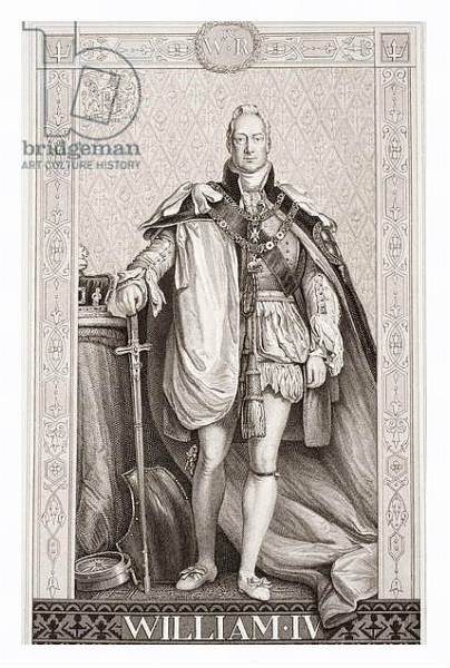 Постер William IV from `Illustrations of English and Scottish History' Volume II с типом исполнения На холсте в раме в багетной раме 221-03