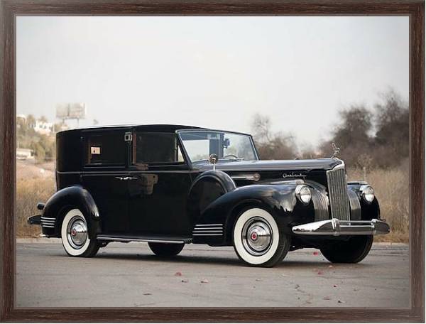 Постер Packard 160 Panel Brougham by Rollston '1941 с типом исполнения На холсте в раме в багетной раме 221-02
