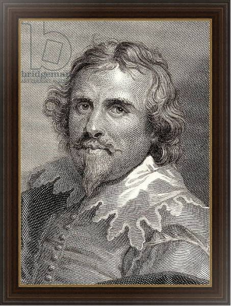Постер Portrait of Daniel Mytens engraved by Edward Smith с типом исполнения На холсте в раме в багетной раме 1.023.151