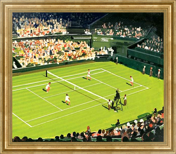 Постер The centre court at Wimbledon с типом исполнения На холсте в раме в багетной раме NA033.1.051