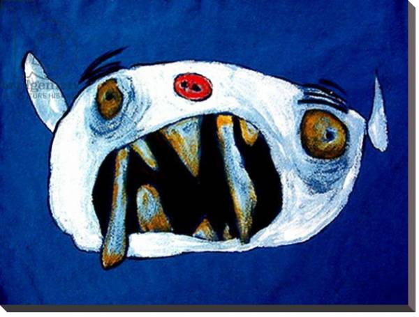 Постер Monster with long teeth с типом исполнения На холсте без рамы