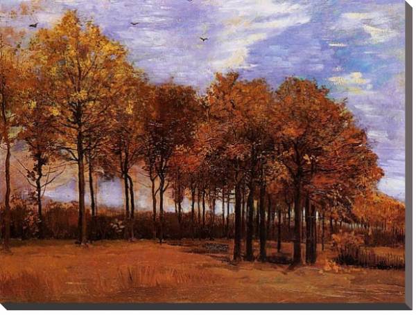 Постер Осенний пейзаж 6 с типом исполнения На холсте без рамы