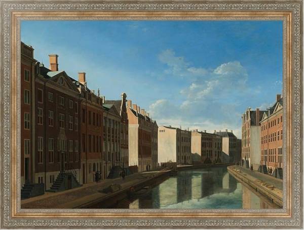 Постер The Bend in the Herengracht с типом исполнения На холсте в раме в багетной раме 484.M48.310