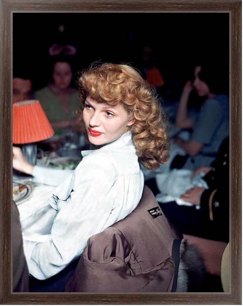 Постер Hayworth, Rita 22 с типом исполнения На холсте в раме в багетной раме 221-02