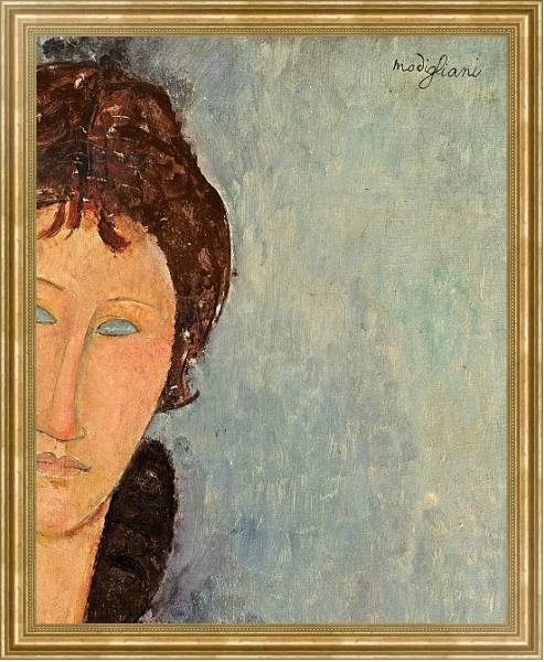Постер Woman with Blue Eyes, c.1918 с типом исполнения На холсте в раме в багетной раме NA033.1.051