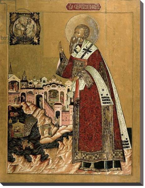 Постер Pope Klemens with scenes from his life с типом исполнения На холсте без рамы