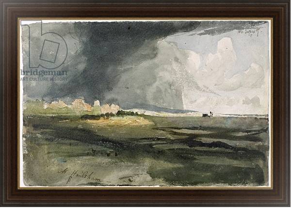 Постер At Hailsham, Sussex: A Storm Approaching, 1821 с типом исполнения На холсте в раме в багетной раме 1.023.151