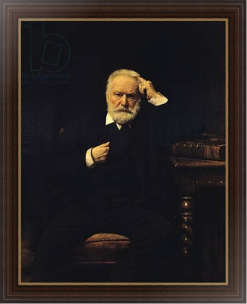 Постер Portrait of Victor Hugo 1879 с типом исполнения На холсте в раме в багетной раме 1.023.151