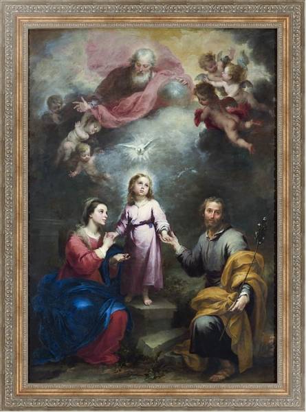 Постер Небесные и земные Троицы с типом исполнения На холсте в раме в багетной раме 484.M48.310