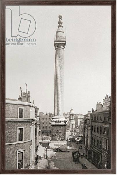 Постер The Monument to the Great Fire of London 1902. с типом исполнения На холсте в раме в багетной раме 221-02